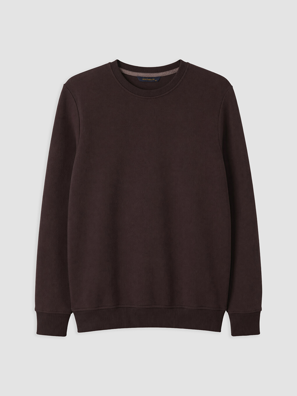 Mürdüm Bisiklet Yaka Erkek Sweatshirt