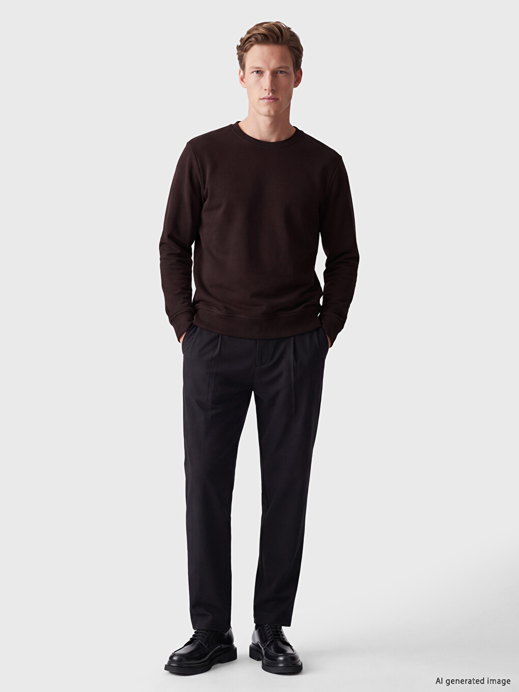 Sweatshirt Me Jakë Të Rrumbullakët Për Burra