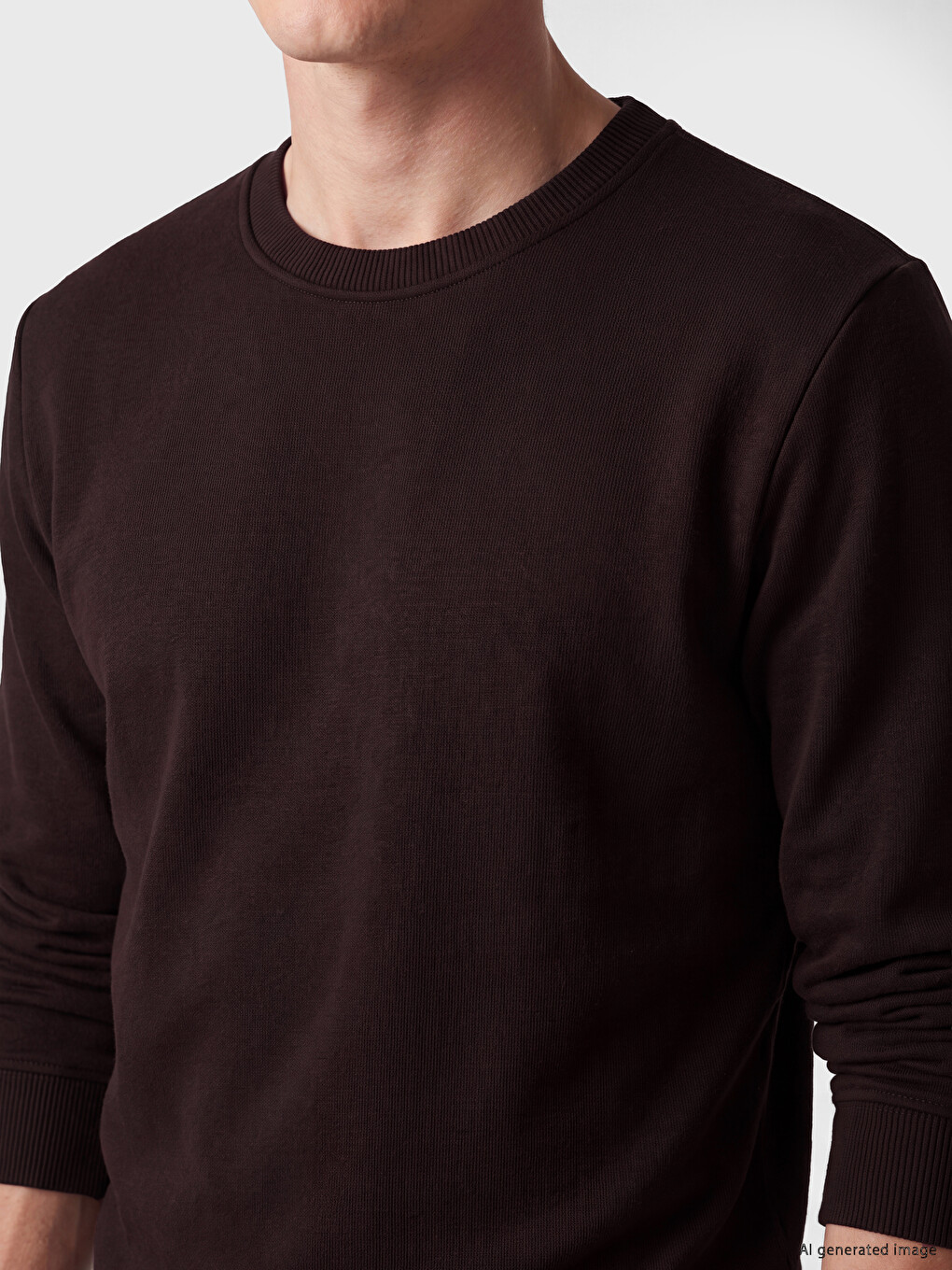 Sweatshirt Me Jakë Të Rrumbullakët Për Burra-2