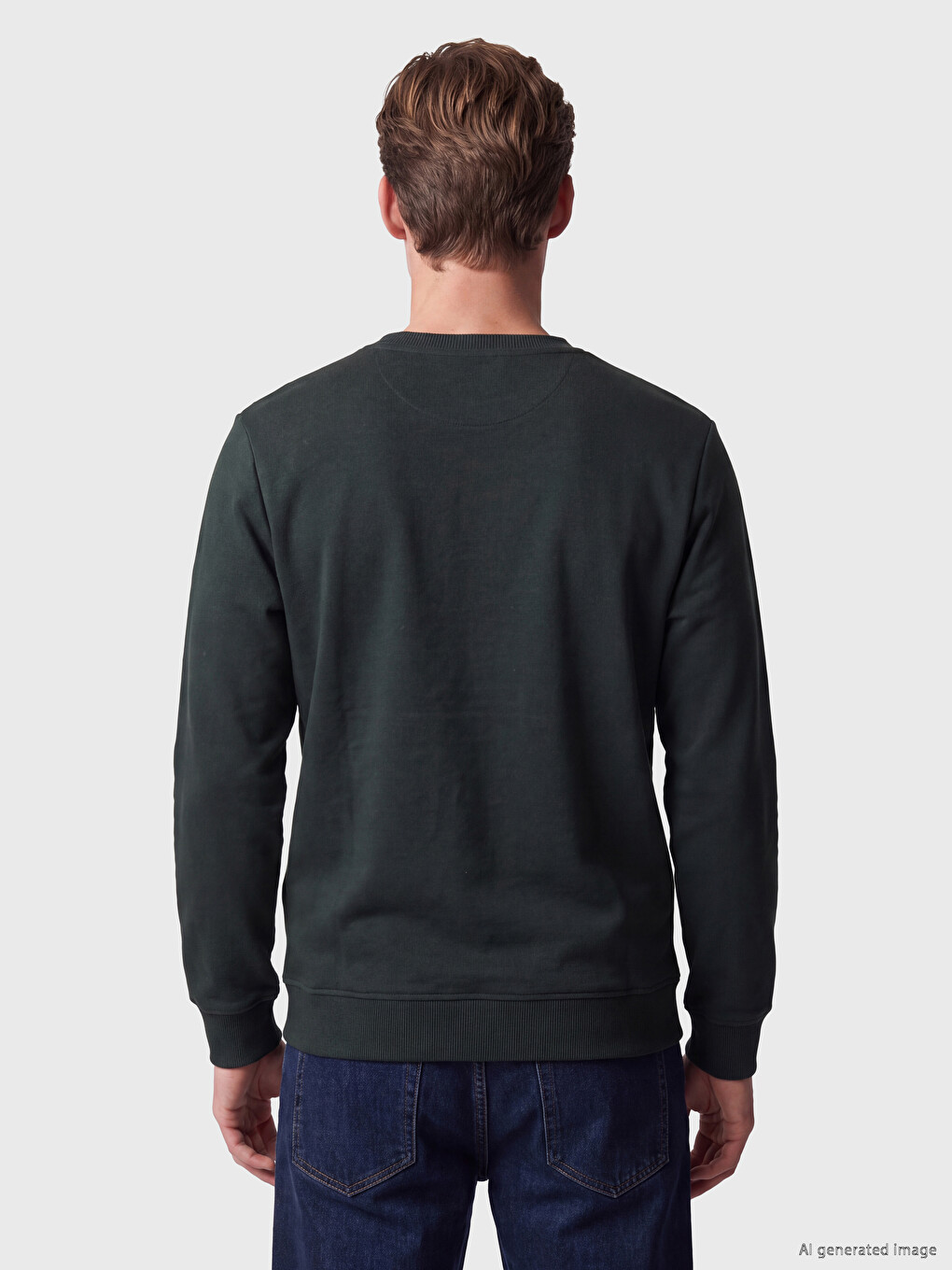 Crew Neck Men's Sweatshirt-3