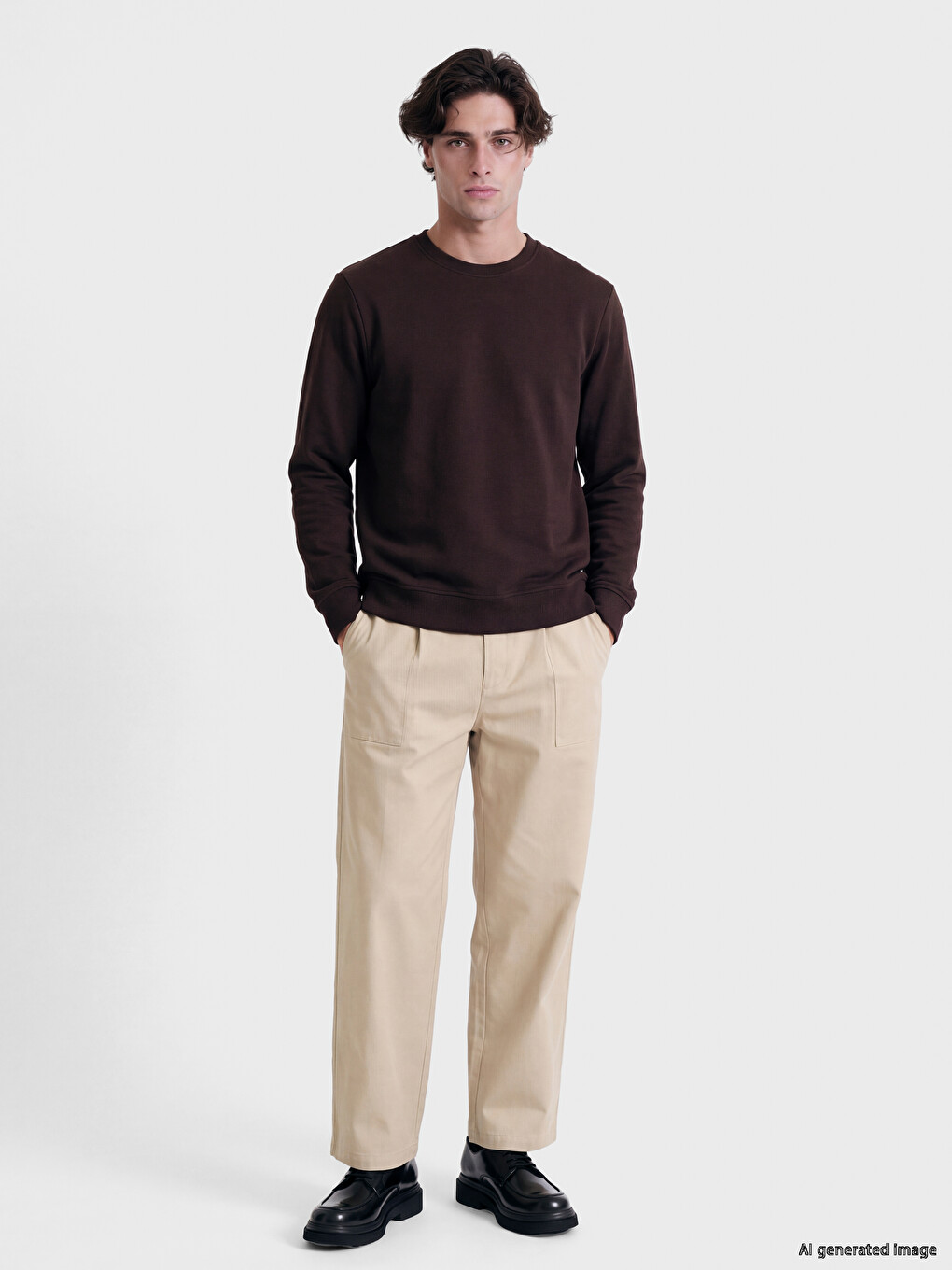 Crew Neck Men's Sweatshirt-1