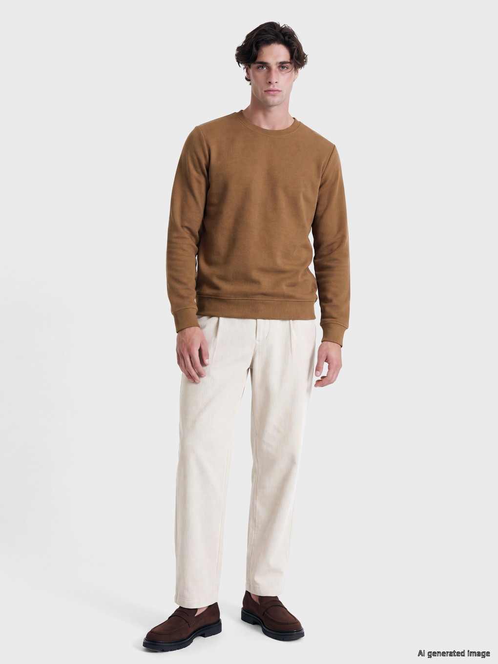Bedrucktes Herren Rundhals Sweatshirt-1