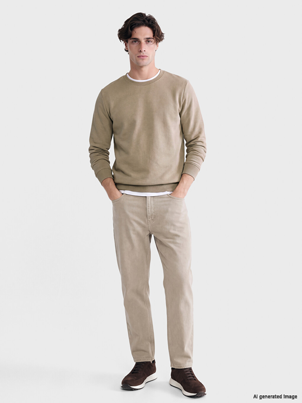 Crew Neck Men's Sweatshirt-1