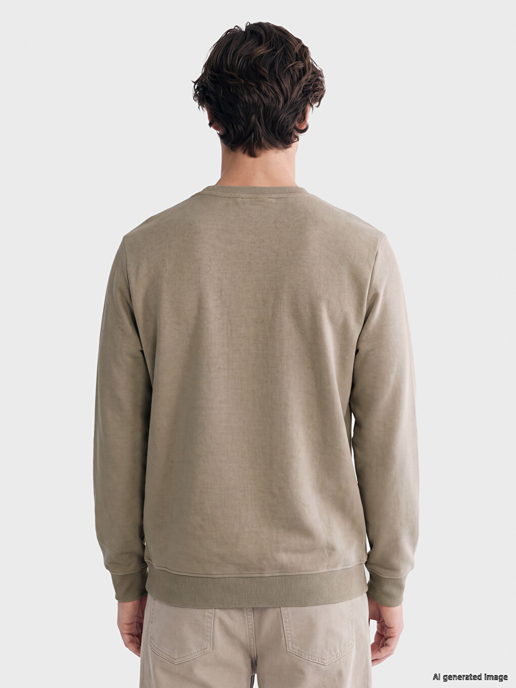 Crew Neck Men's Sweatshirt-3