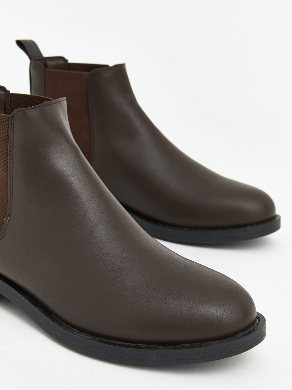 Kahverengi Deri Görünümlü Erkek Chelsea Bot-2