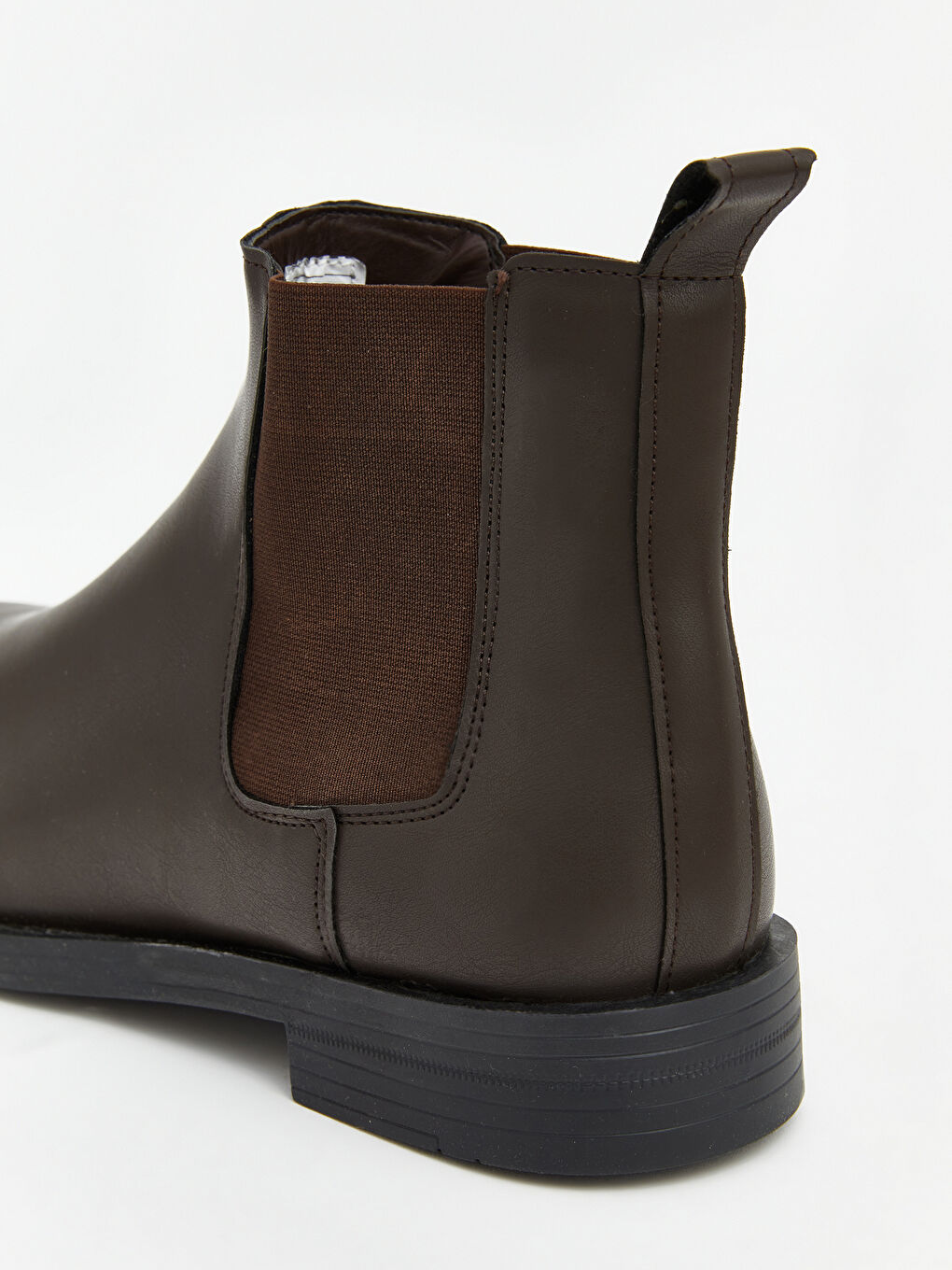 Kahverengi Deri Görünümlü Erkek Chelsea Bot-4