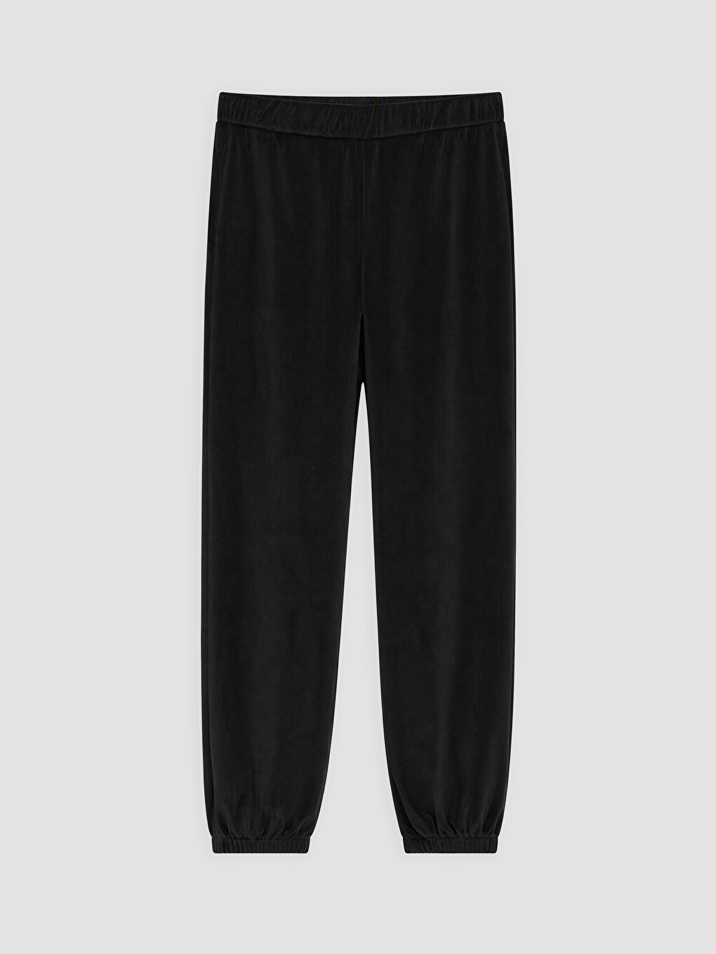 Siyah Nakışlı Kadife Kadın Pijama Takımı-6
