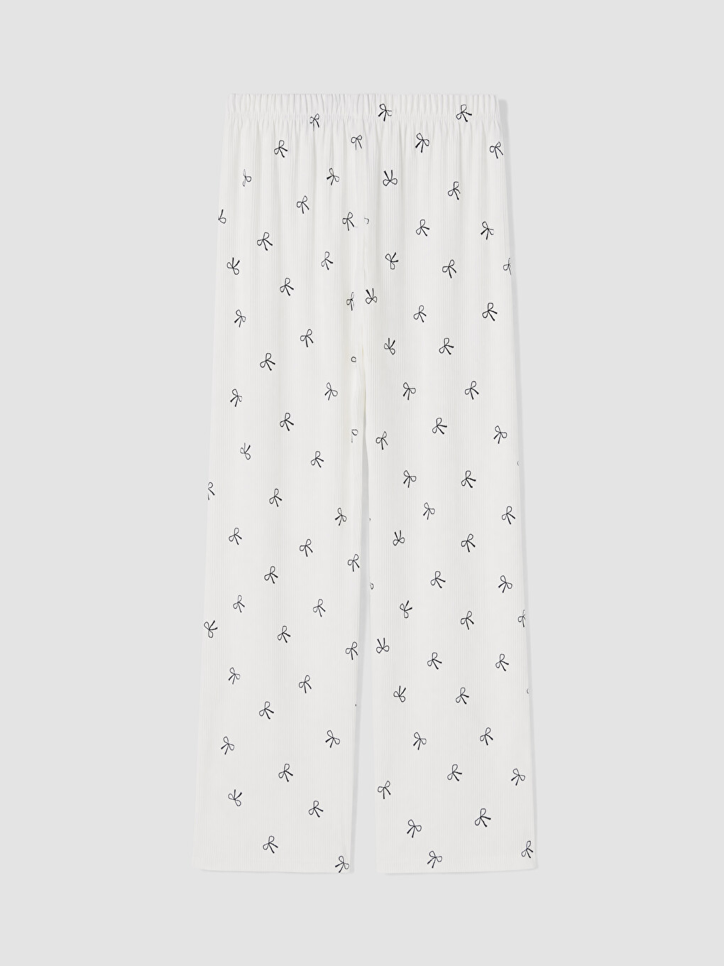 Set De Pijama Din Catifea Pentru Femei Cu Model Cu Funde-11