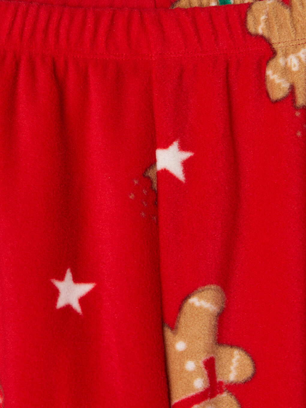 Kırmızı Yılbaşı Temalı Kadın Polar Pijama Takım-9