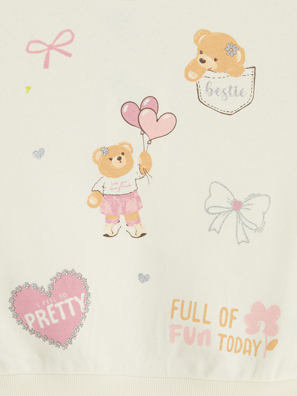 Girl Ecru Sweatshirt-2