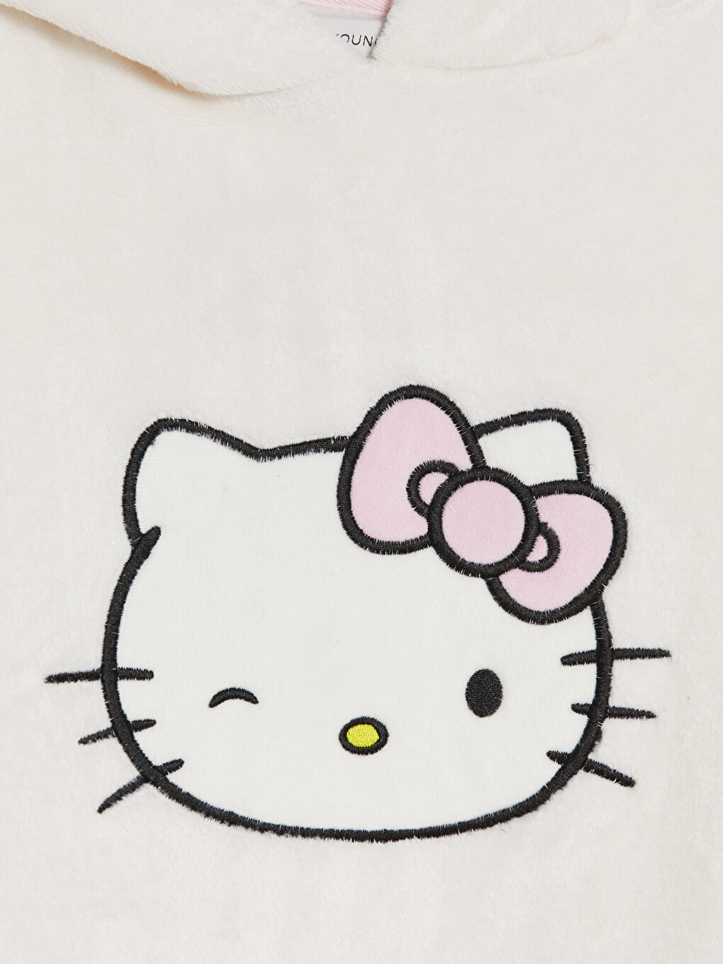 Hello Kitty Embroidered Women's Plush Pyjamas Top-5