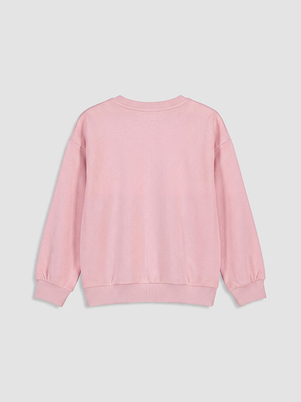 Bordo Fiyonklu Baskılı Kız Çocuk Sweatshirt 2'li-6