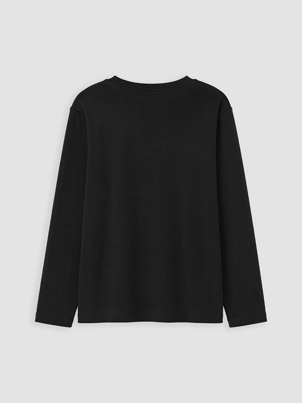 Crew Neck Long Sleeve Boys' T-shirt-2