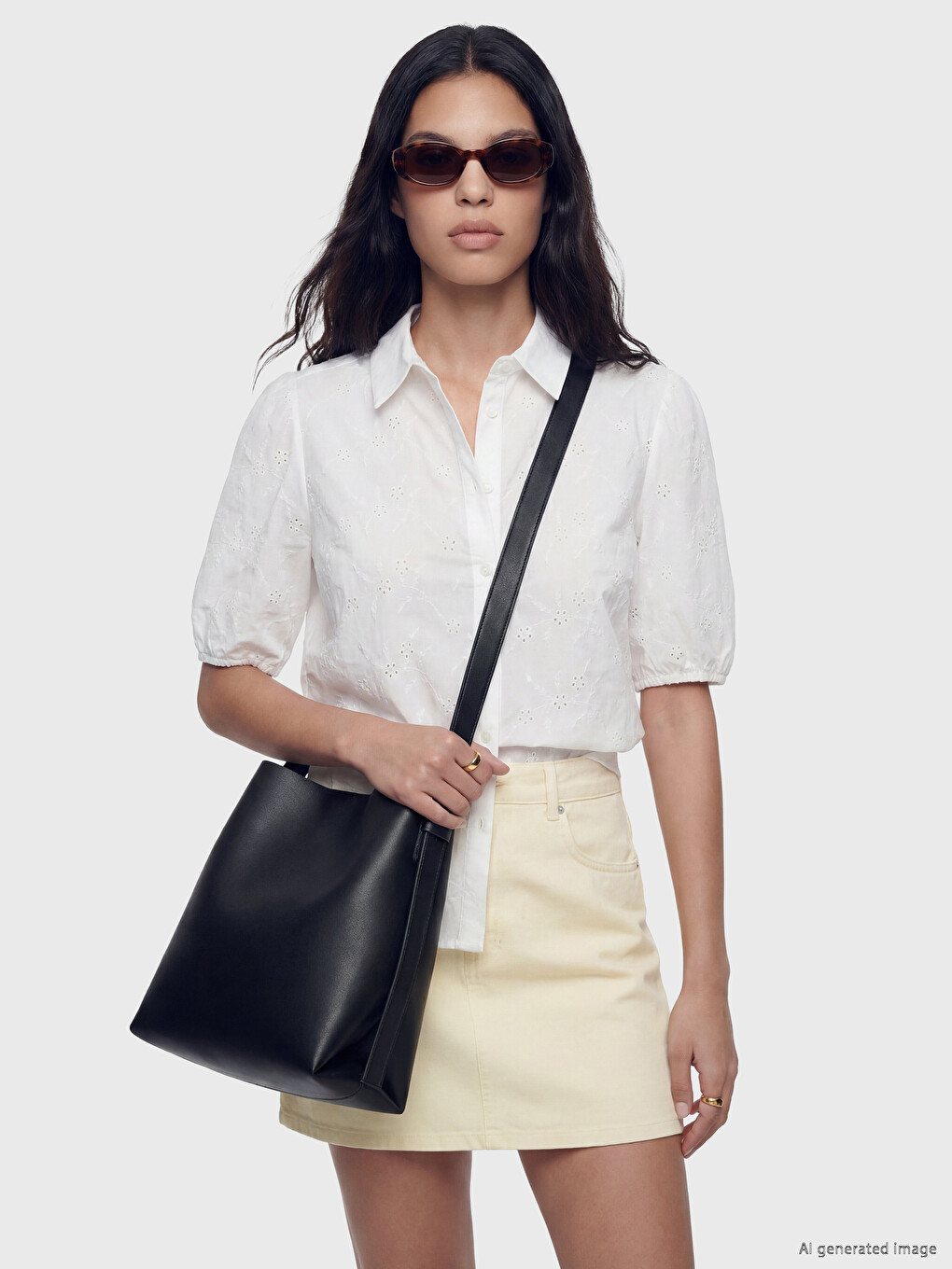 Faux Leather Women's Shoulder Bag