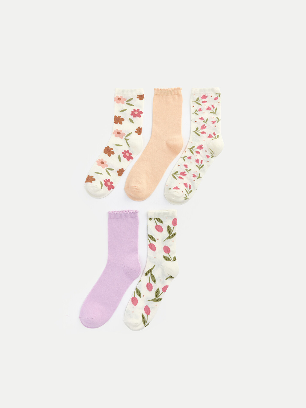 Woman Ecru Ankle Socks