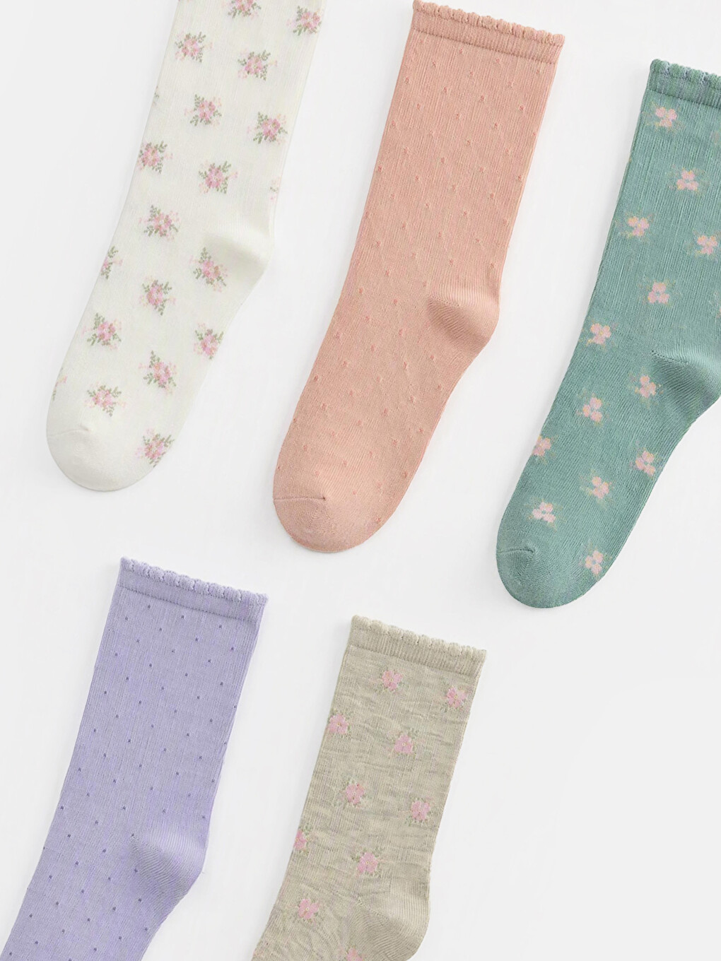 5 Pack Women's Ankle Socks-1