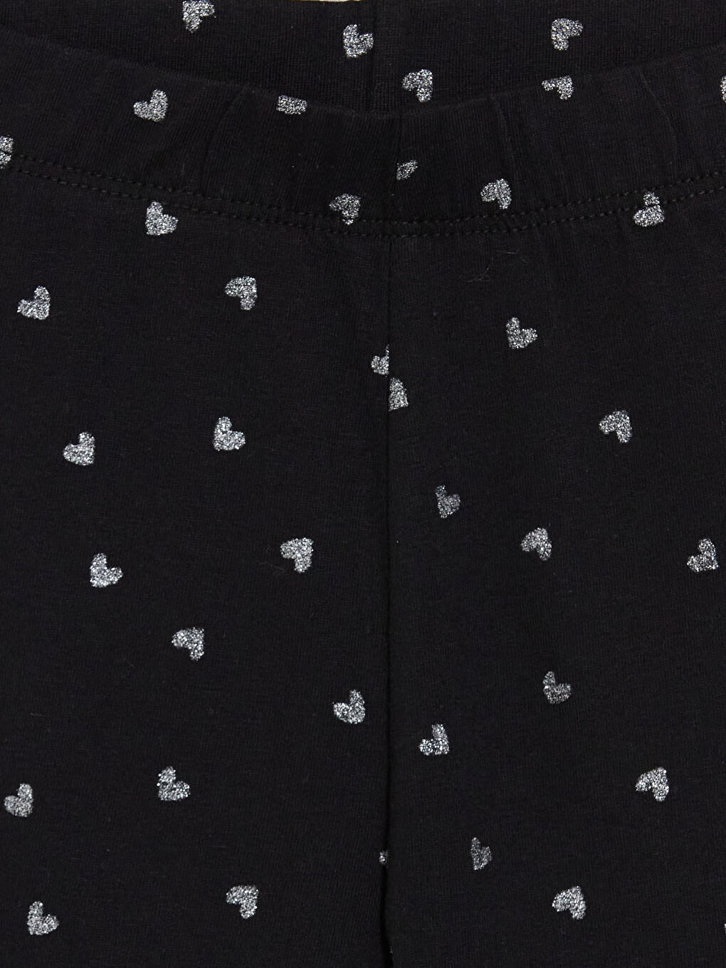 Elastic Waist Heart Patterned Girls' Leggings-2