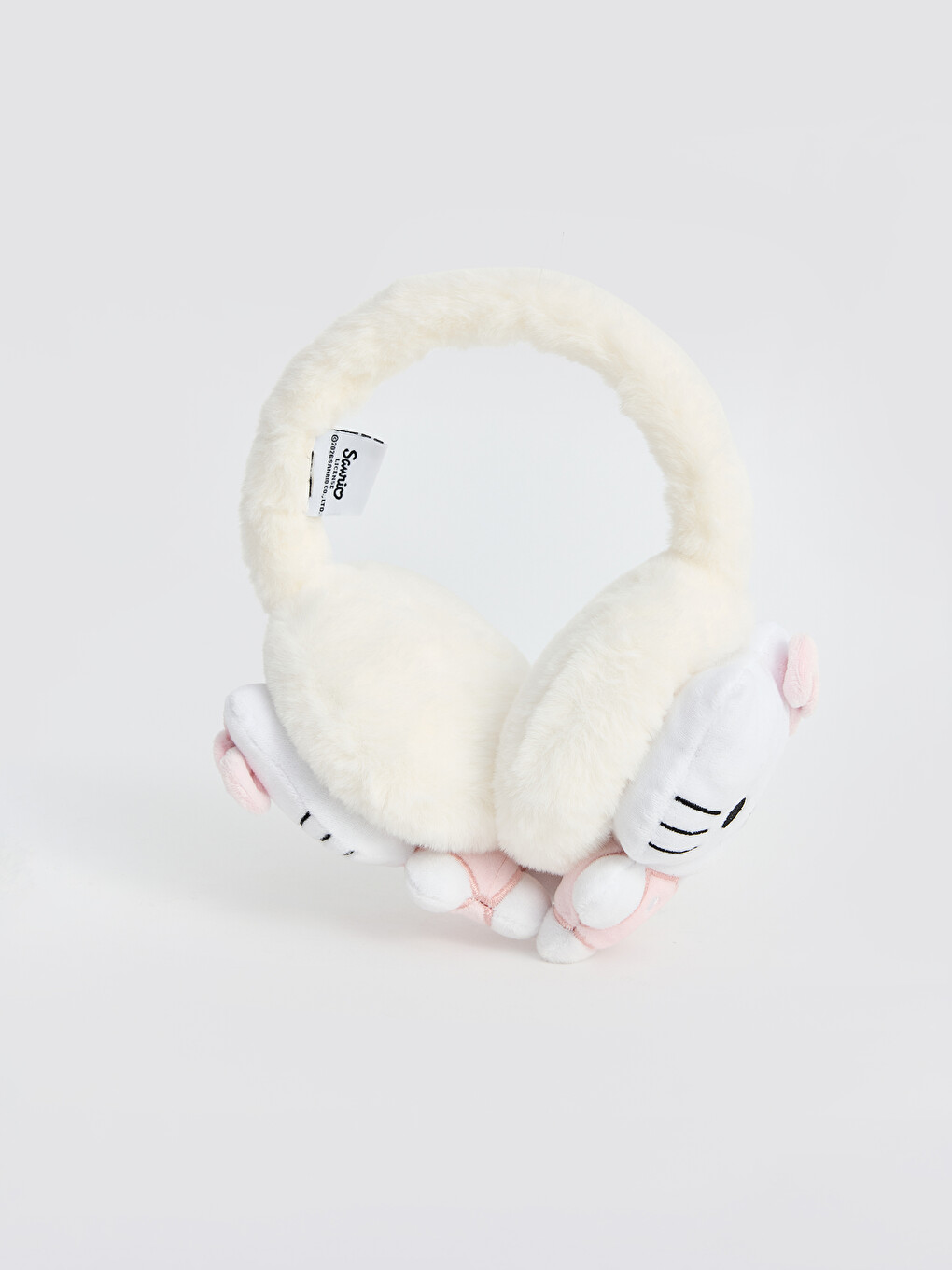 Hello Kitty Принтті Плюш Қыздарға Арналған Құлаққап-1
