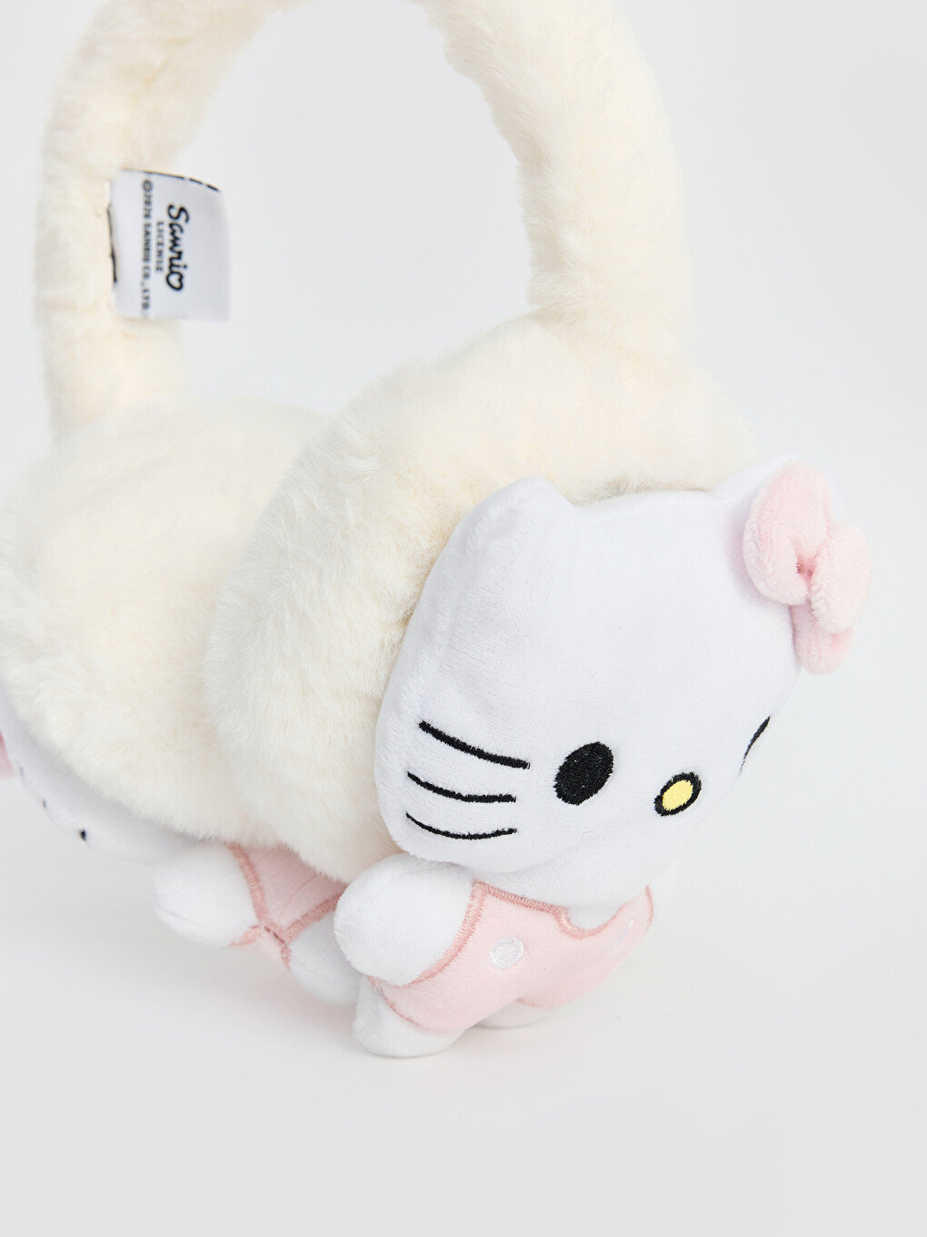 Hello Kitty Принтті Плюш Қыздарға Арналған Құлаққап-2