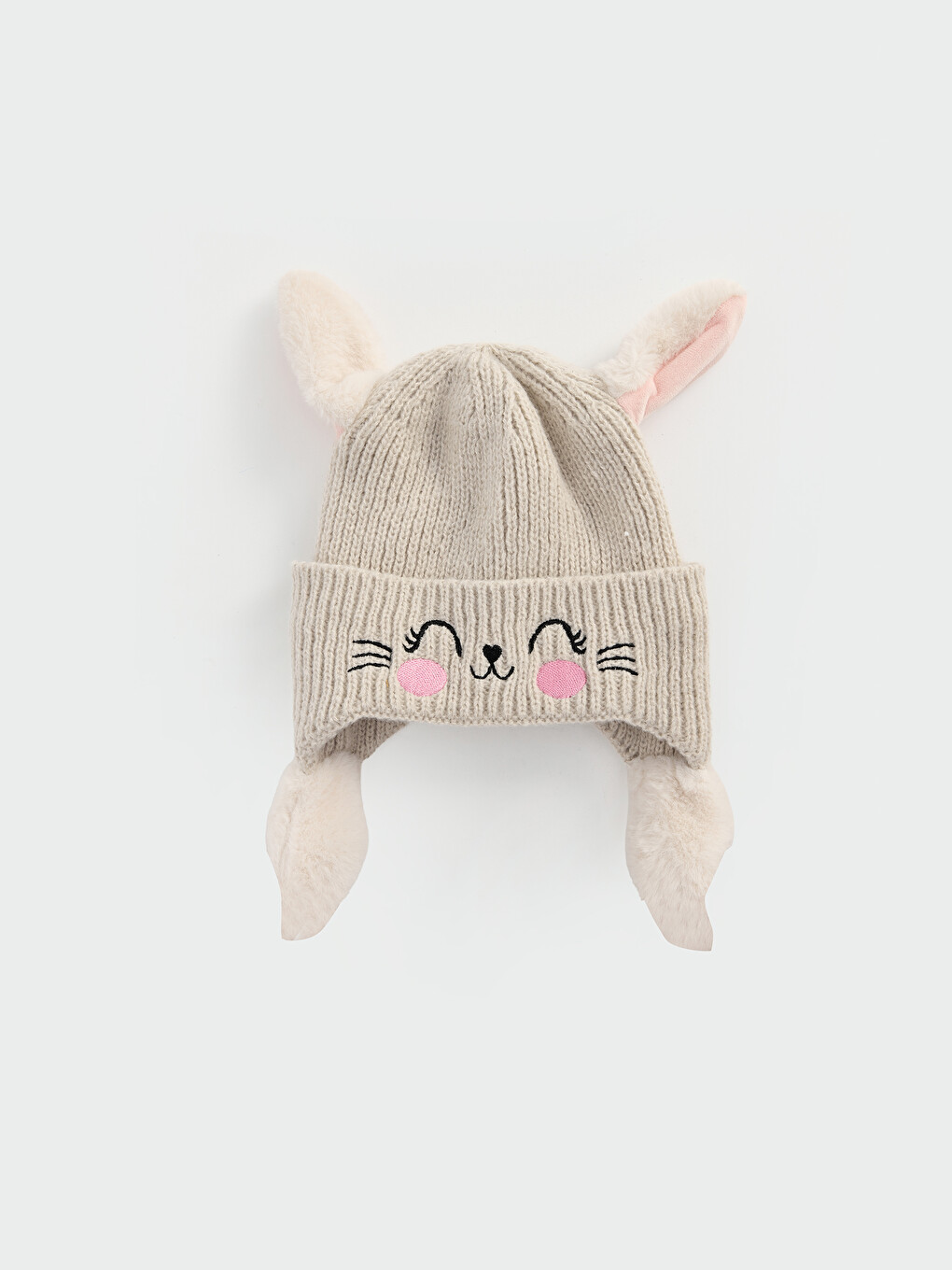 Pompon Detailed Girls' Snow Hat-1