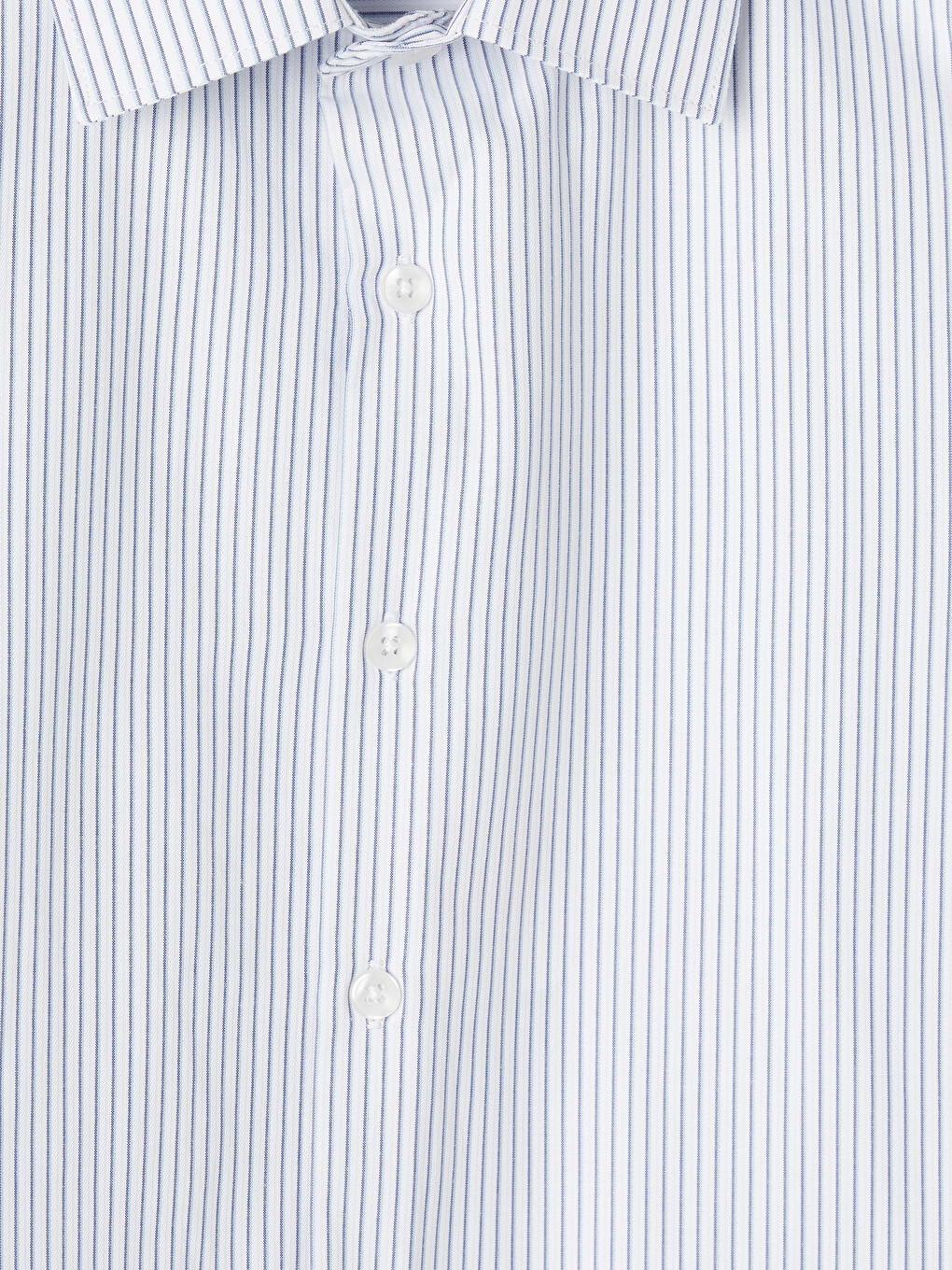 Lacivert Slim Fit Çizgili Gabardin Erkek Gömlek-2