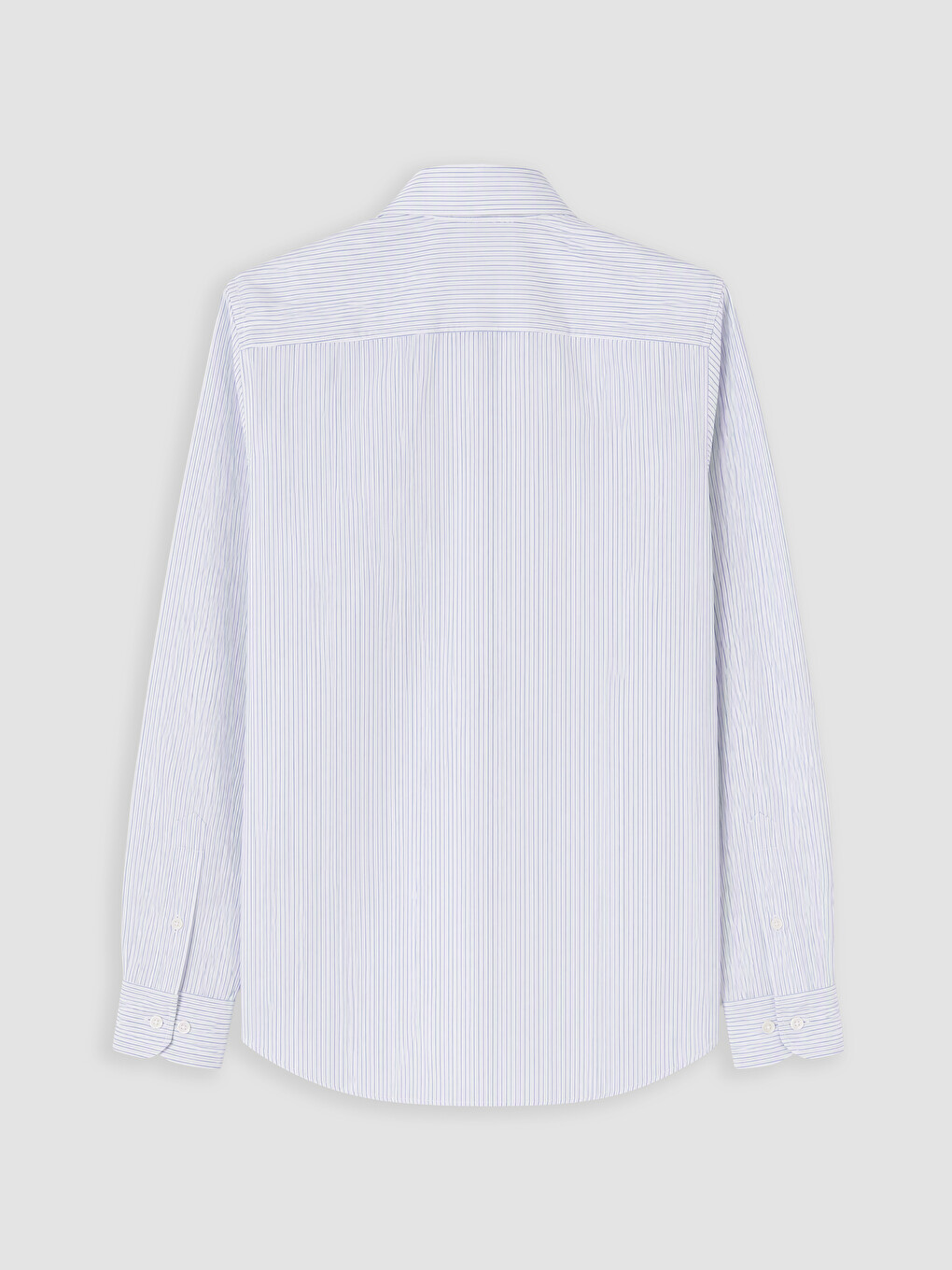 Lacivert Slim Fit Çizgili Gabardin Erkek Gömlek-3