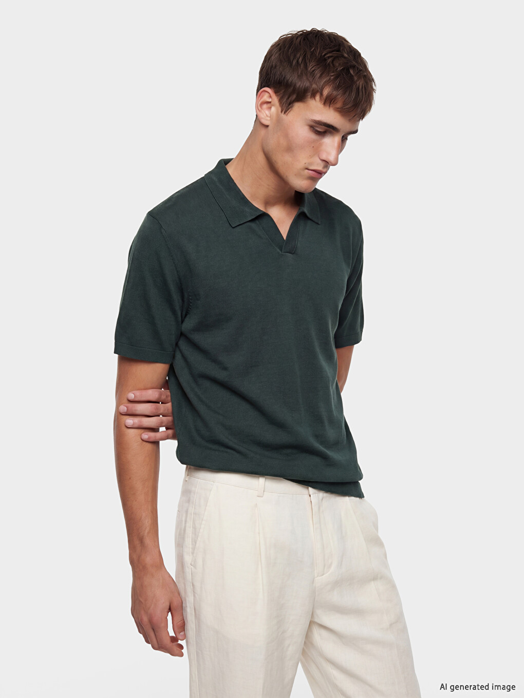 Man Green Sweater-2