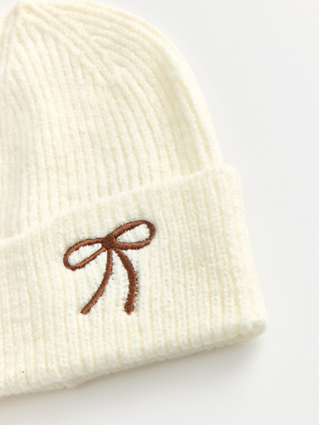 Girl Beige Beanie-1