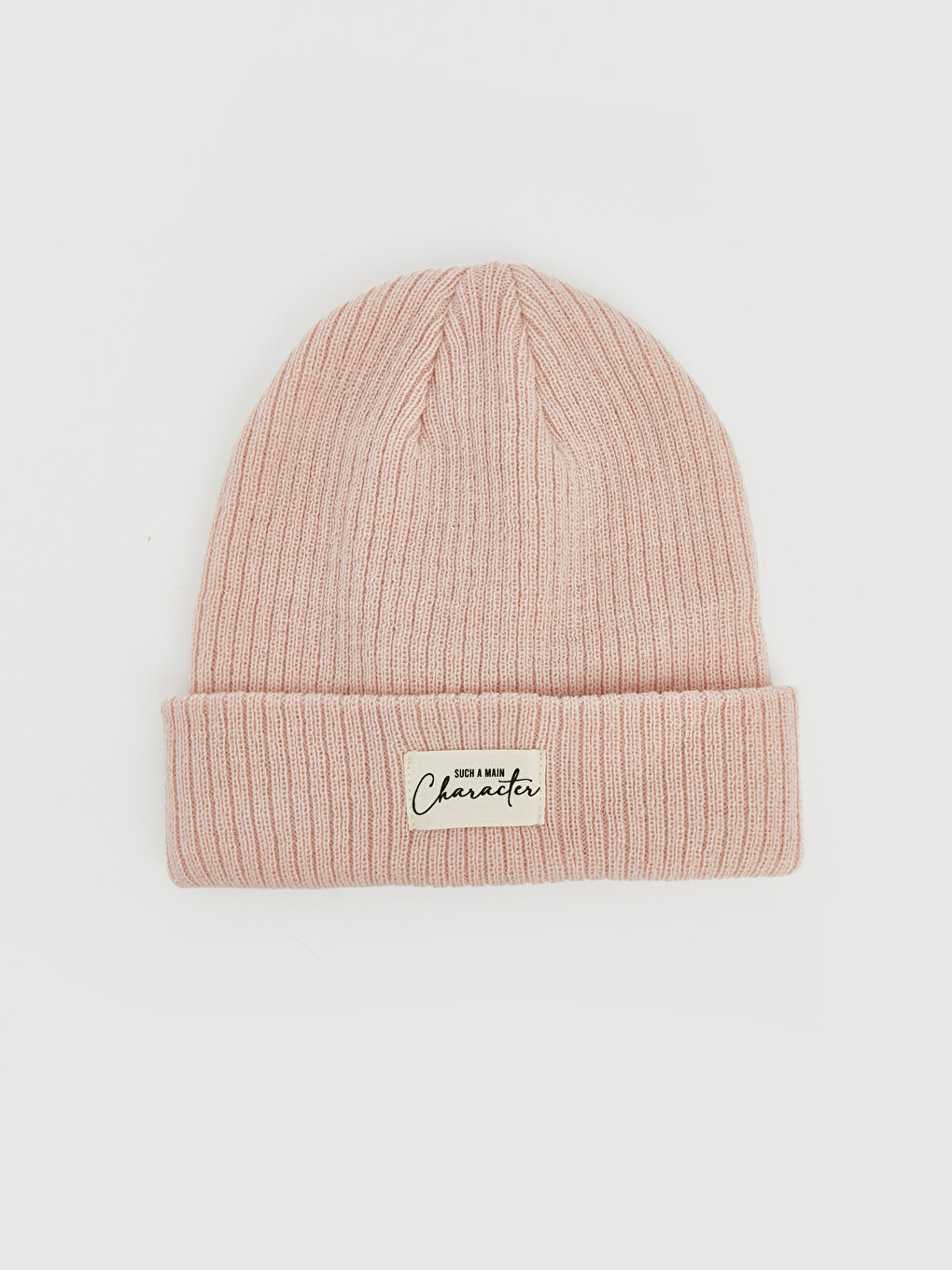 Label Printed Women's Knitwear Beanie