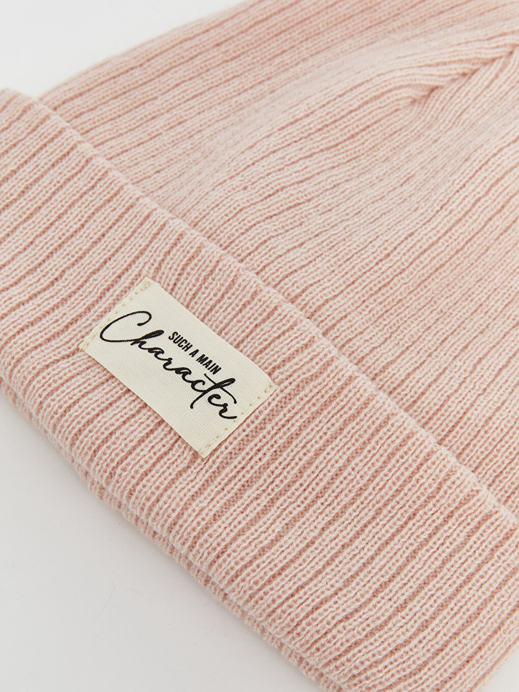 Label Printed Women's Knitwear Beanie-1
