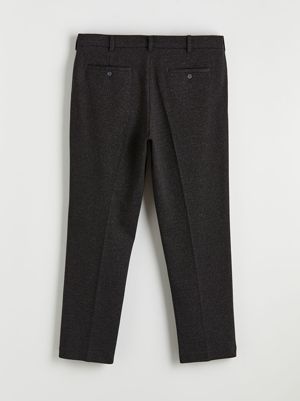 Siyah Standart Kalıp Erkek Pantolon -1