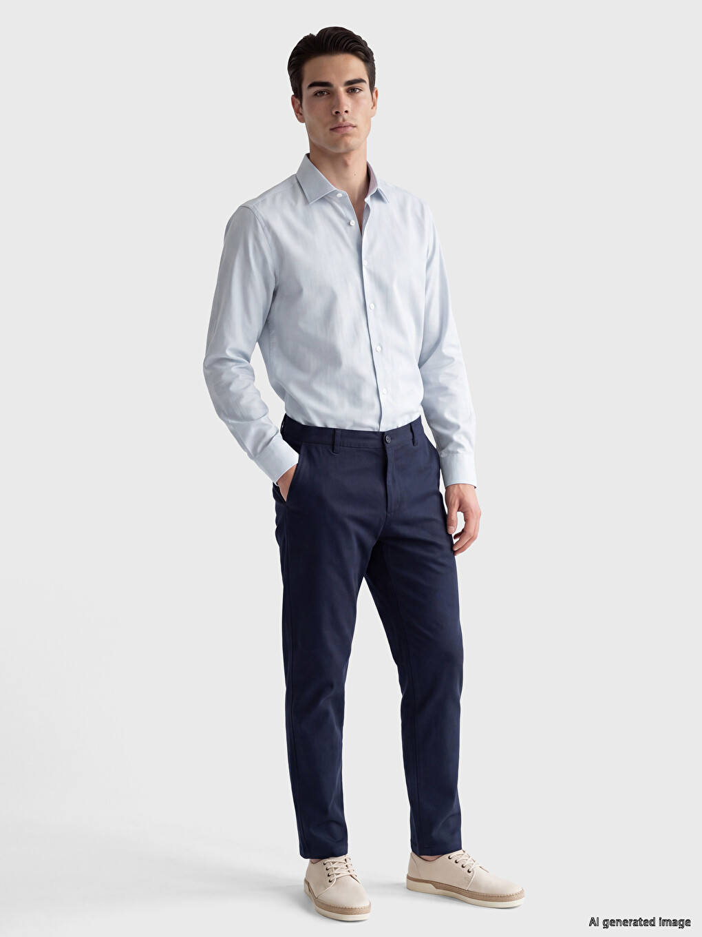 Slim Fit Dobby Men's Shirt-1