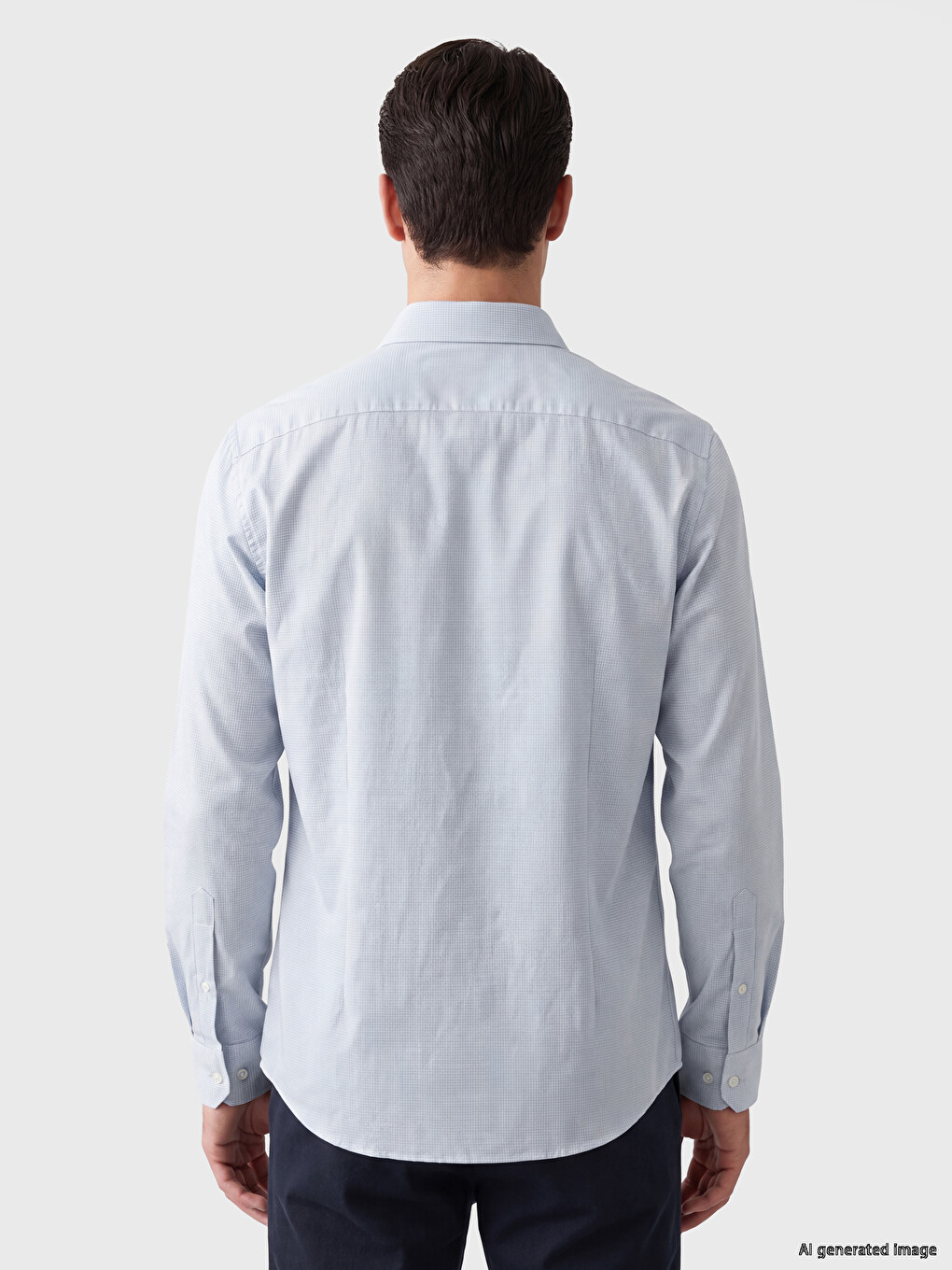 Slim Fit Dobby Men's Shirt-2