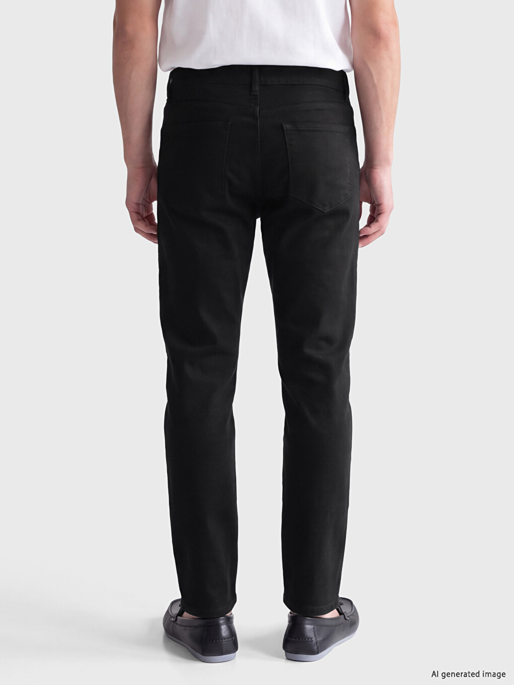 Man Black Chino Trousers-2