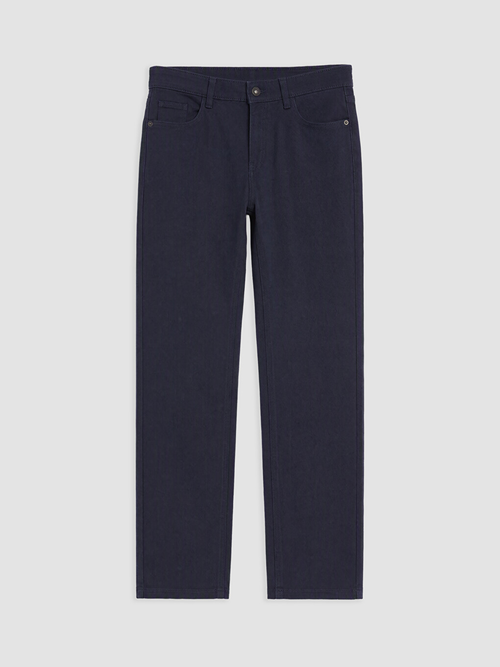 Man Navy Chino Trousers-4