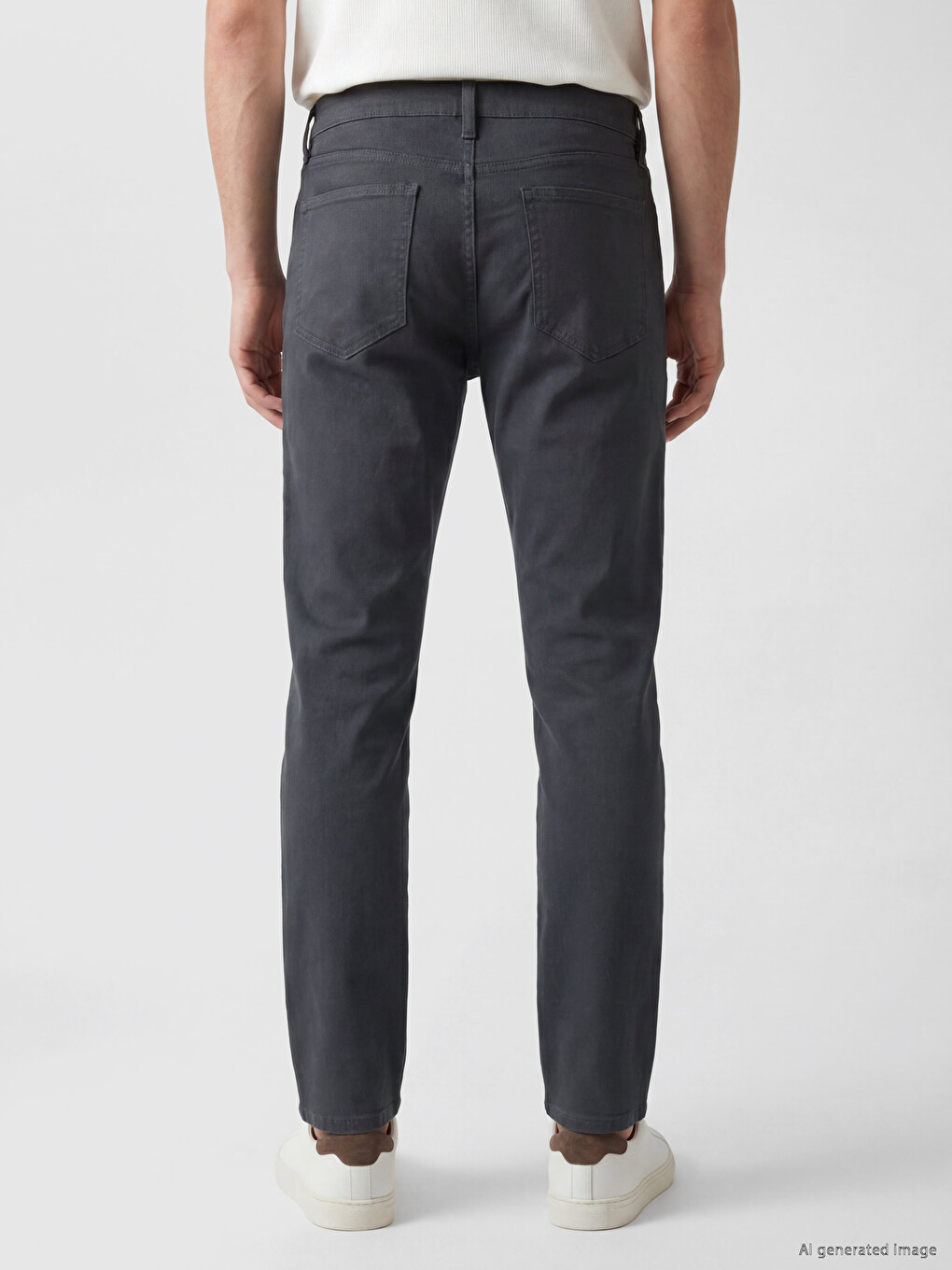 Man Anthracite Chino Trousers-3