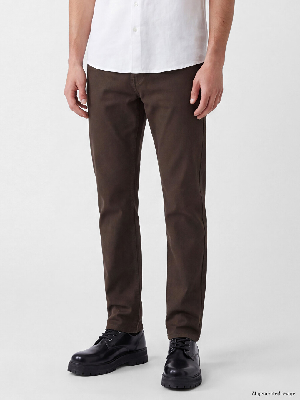Pantaloni Chino Maro Bărbat-2