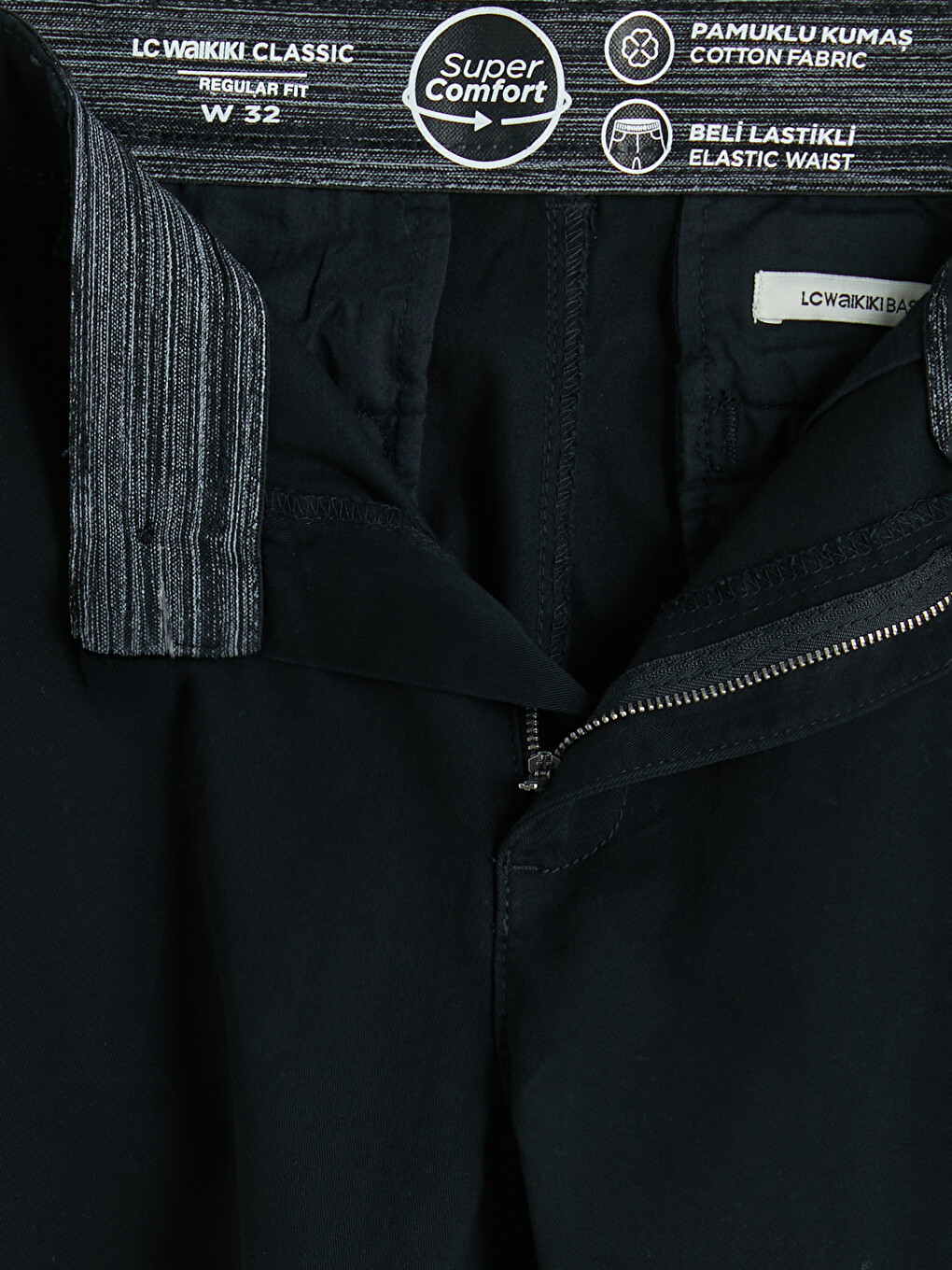 Pantalon Chino Noir Homme-6
