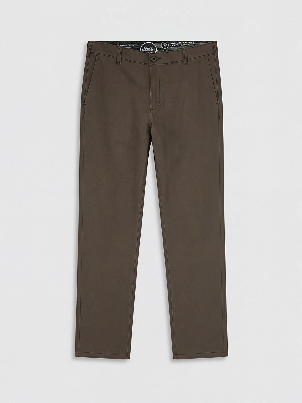 Beli İçten Lastikli Gabardin Erkek Chino Pantolon-4