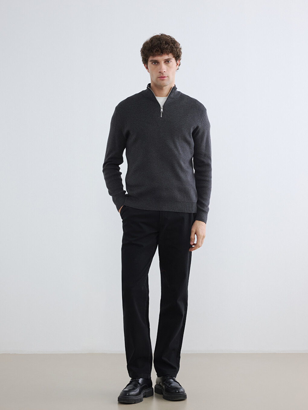 Pantalon Chino Noir Homme