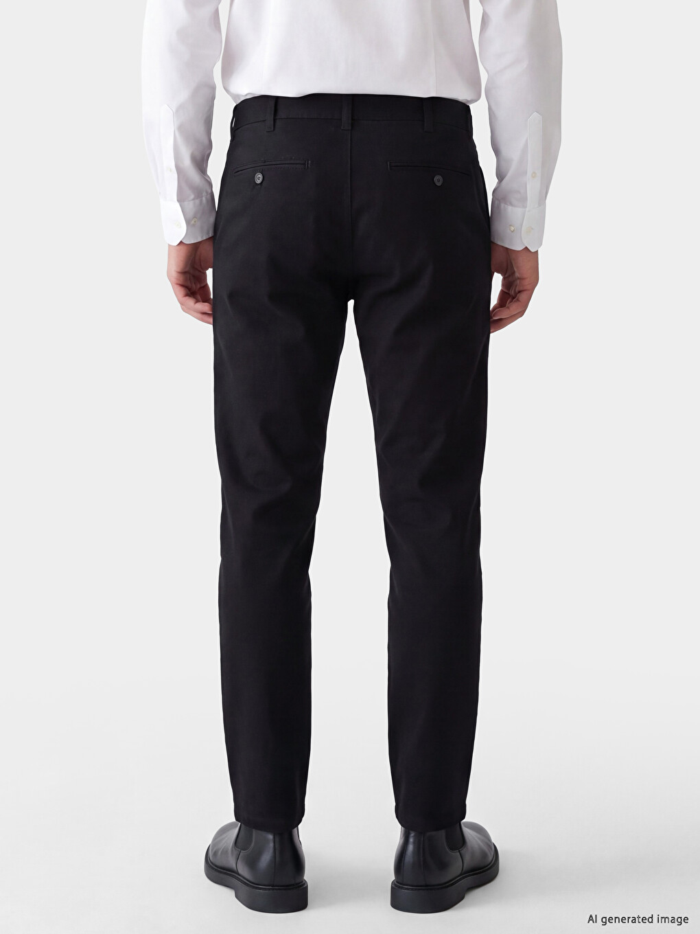 Man Black Chino Trousers-2