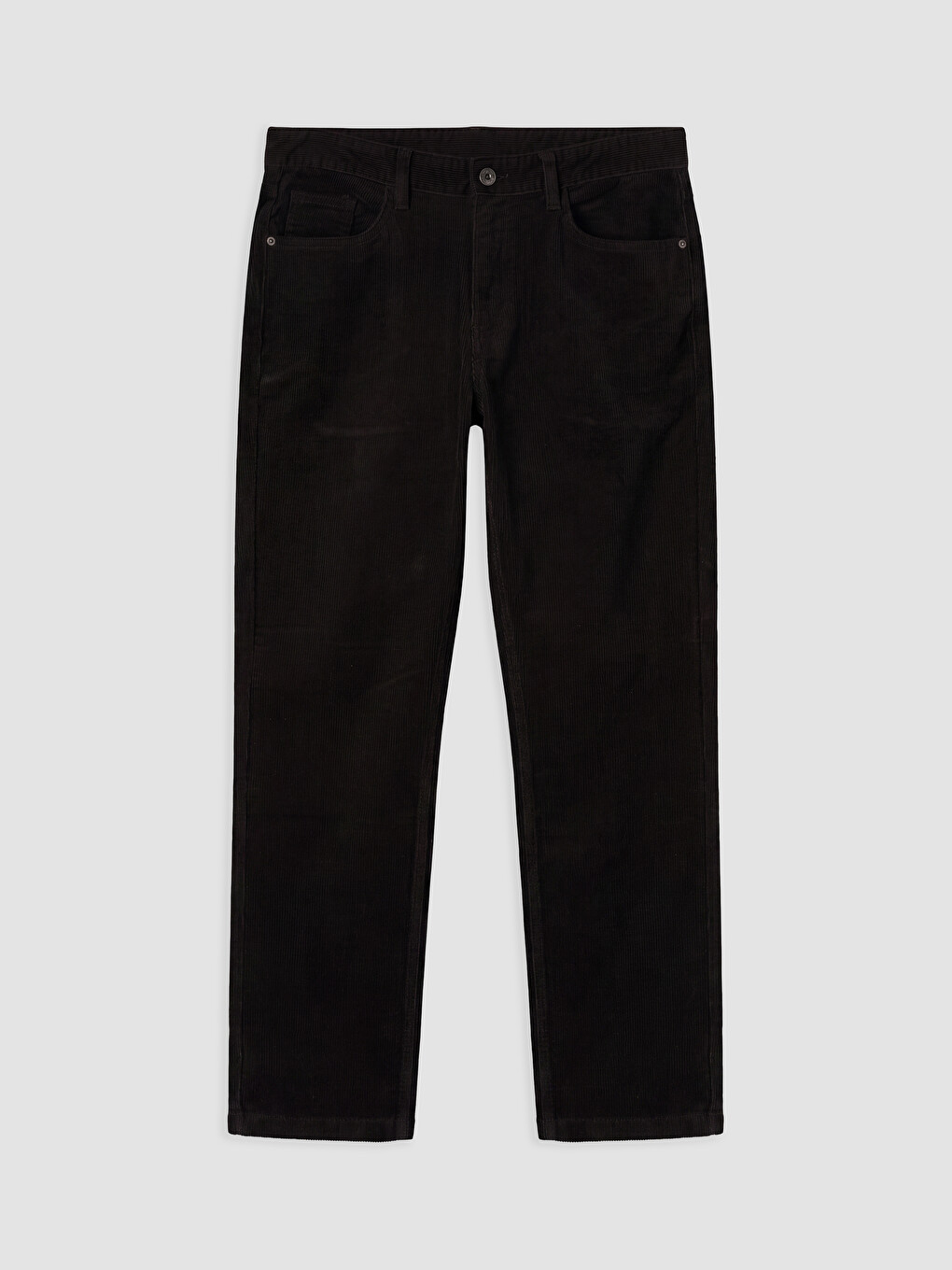 Regular Fit Velvet Men's Trousers-3