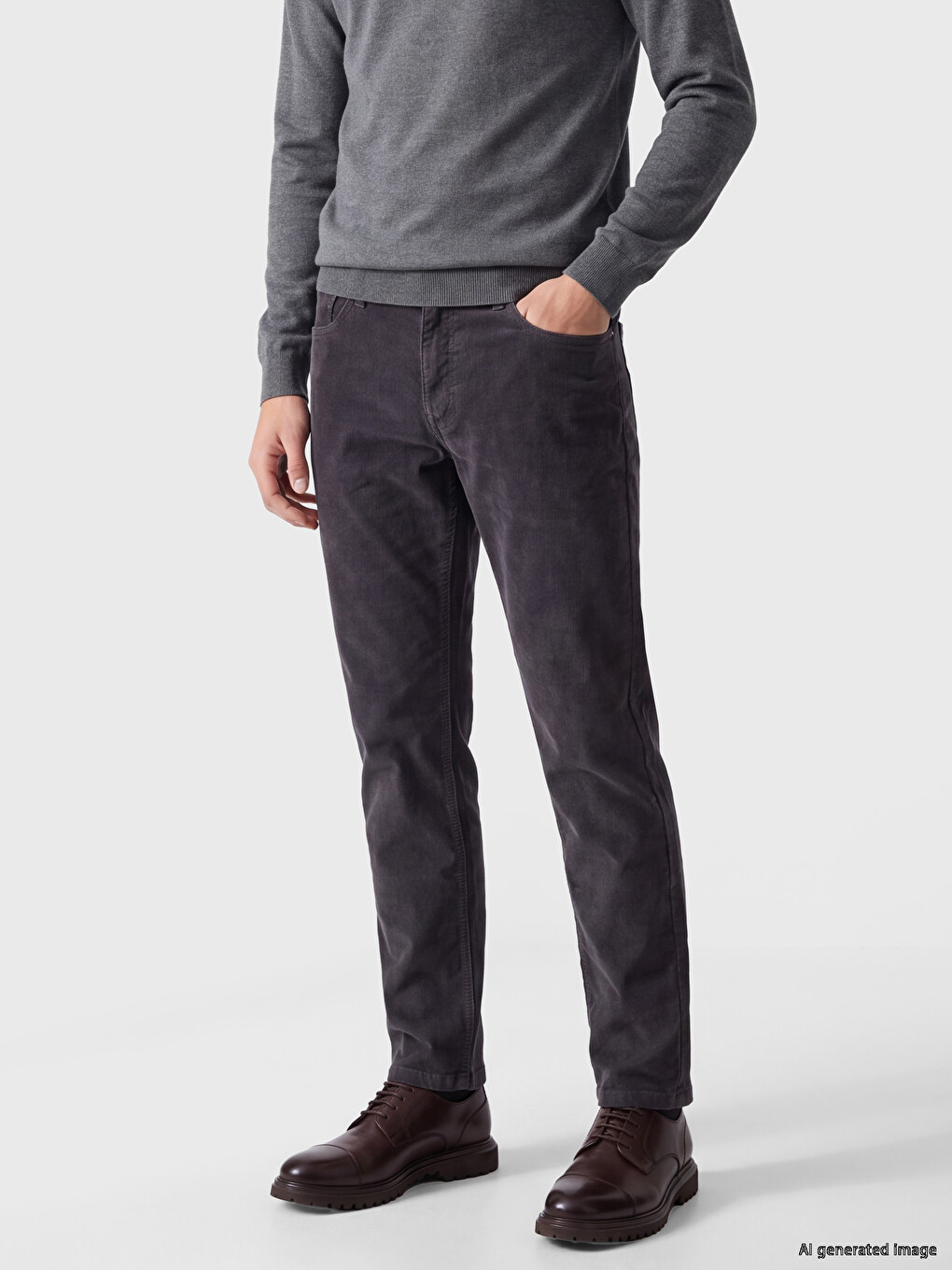 Pantaloni Catifea Bărbați Standard Fit