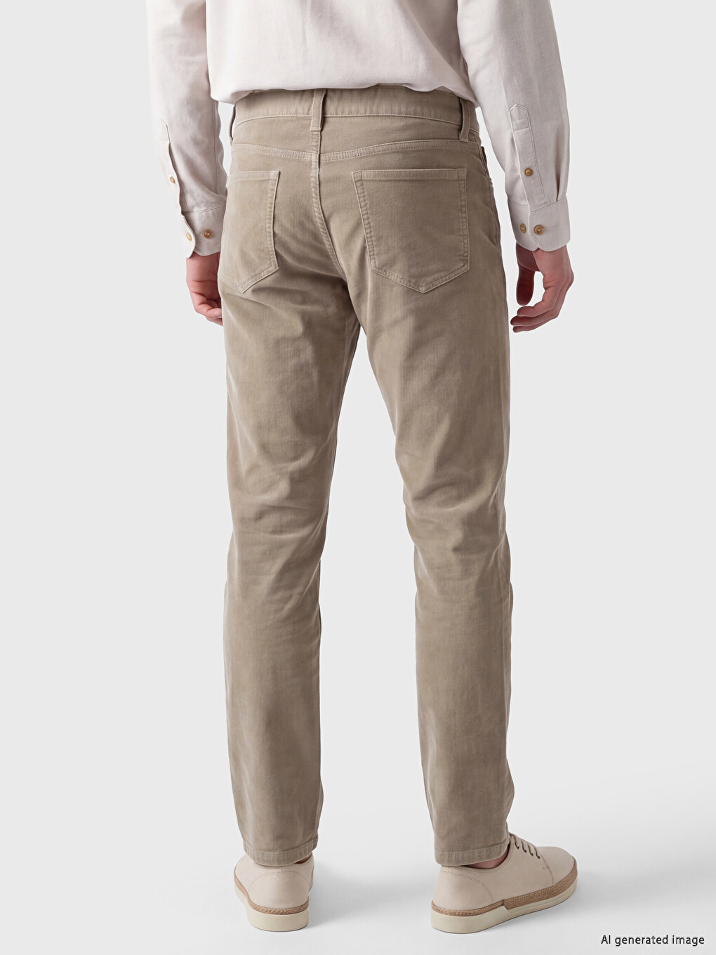 Man Beige Trousers-2