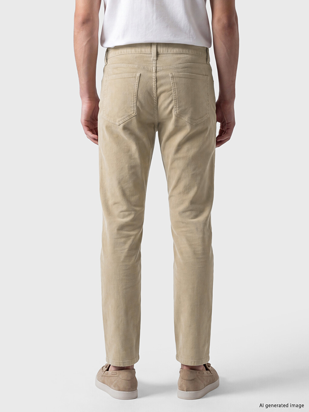 Man Beige Trousers-2