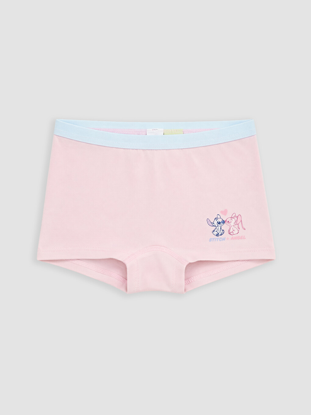 Ekru Stitch Ve Angel Baskılı Kız Çocuk Boxer 3'lü-2