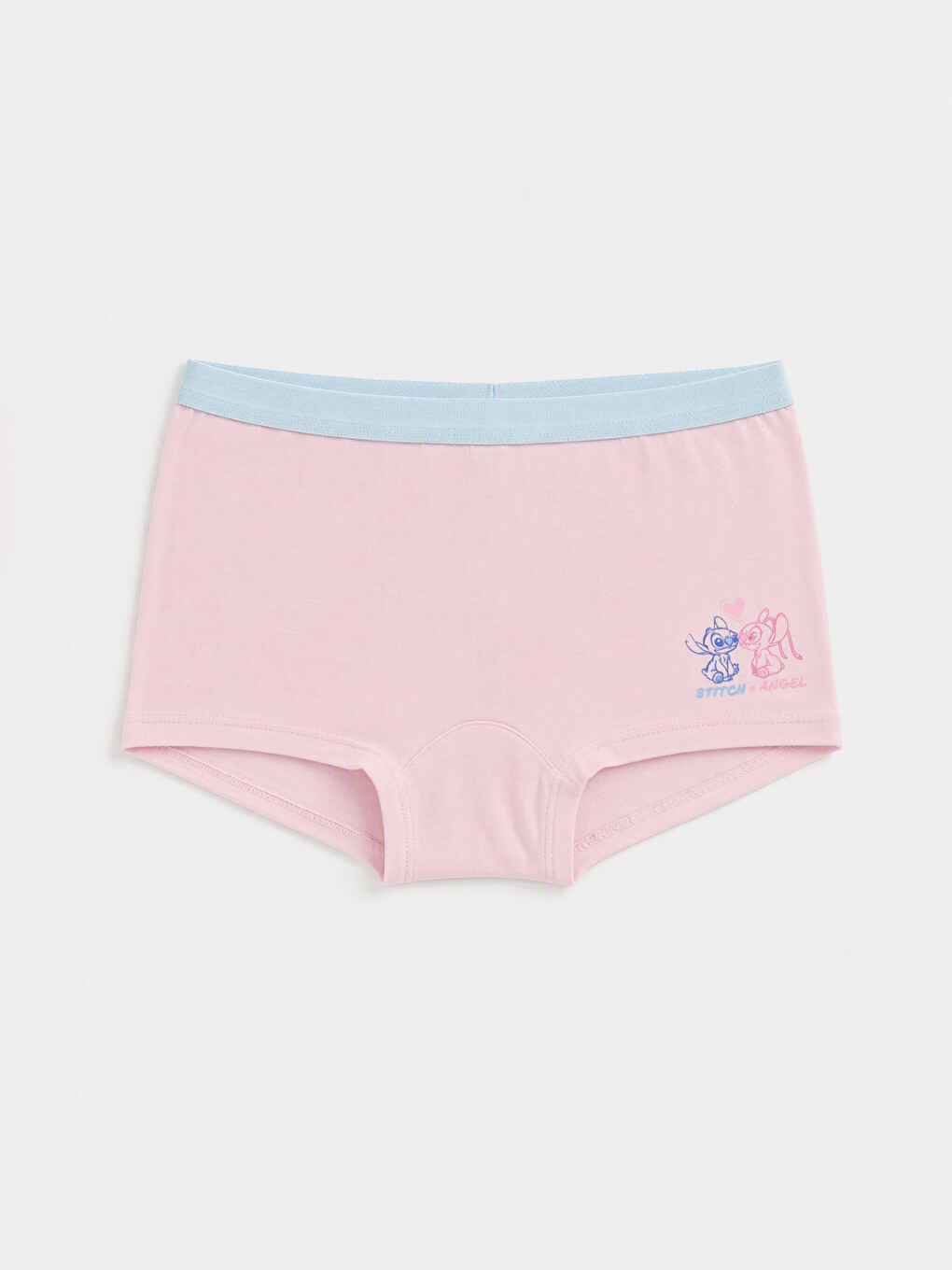 Stitch Ve Angel Baskılı Kız Çocuk Boxer 3'lü-4