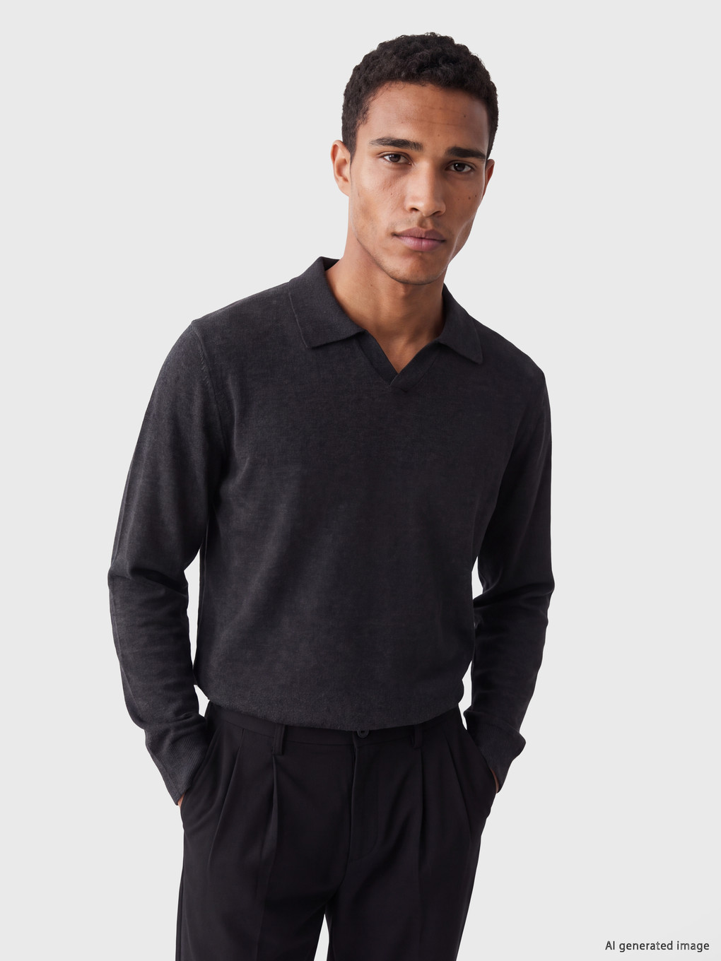 პოლო საყელო მამაკაცების ტრიკოტაჟი სვიტერი