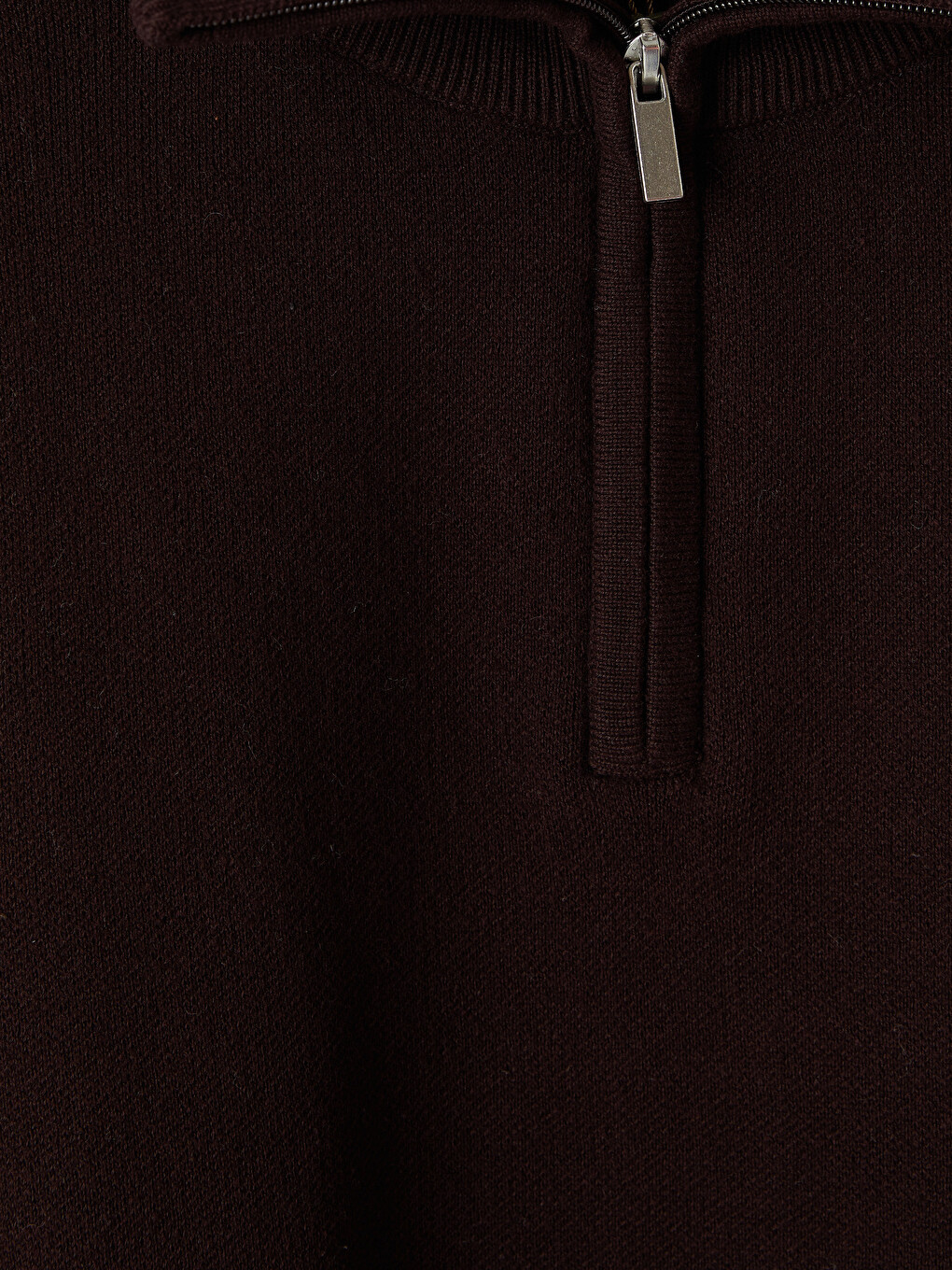 Zippered Polo Collar Men's Knitwear Sweater-7