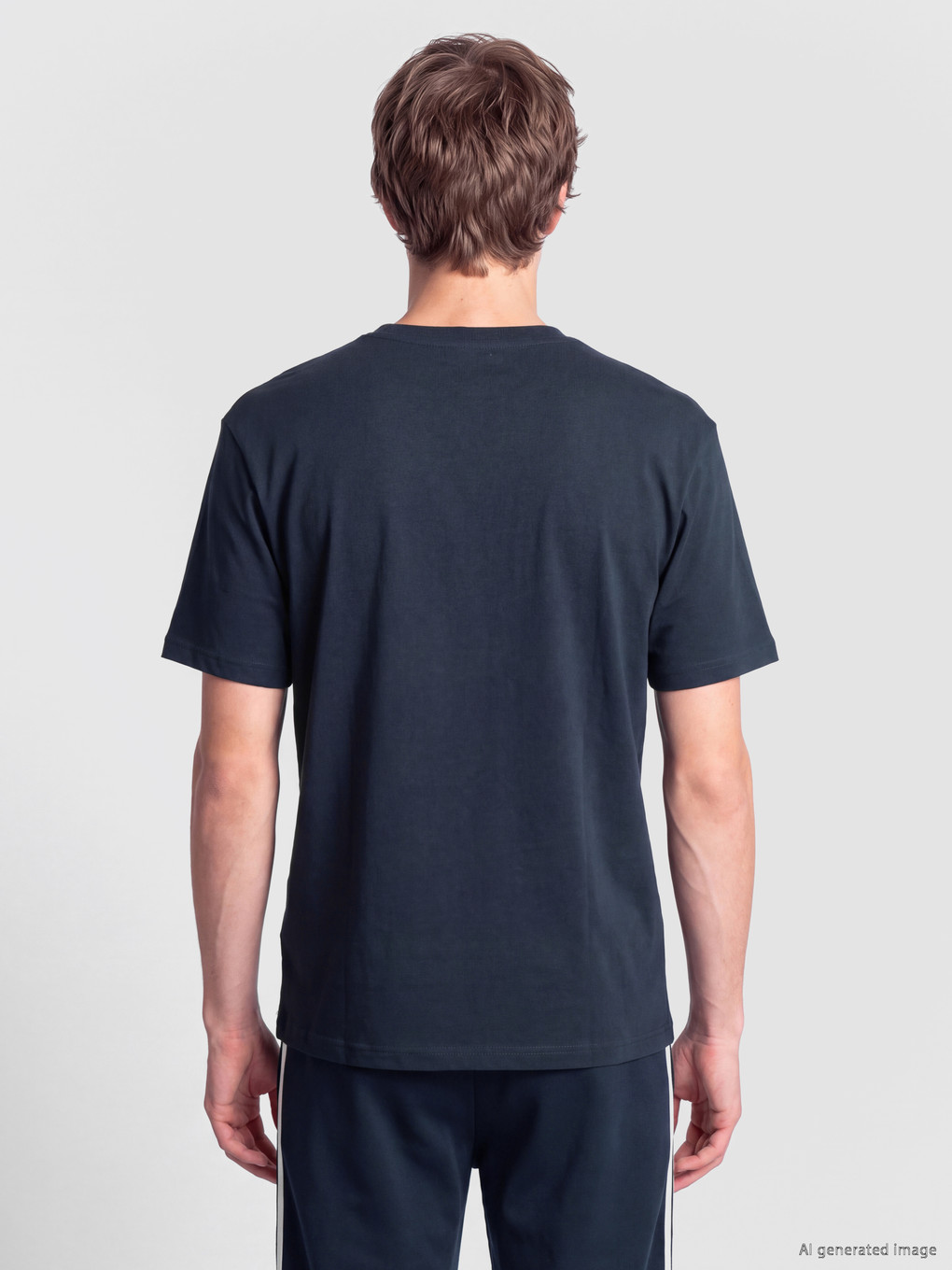 Crew Neck Embroidered Men's T-shirt-3